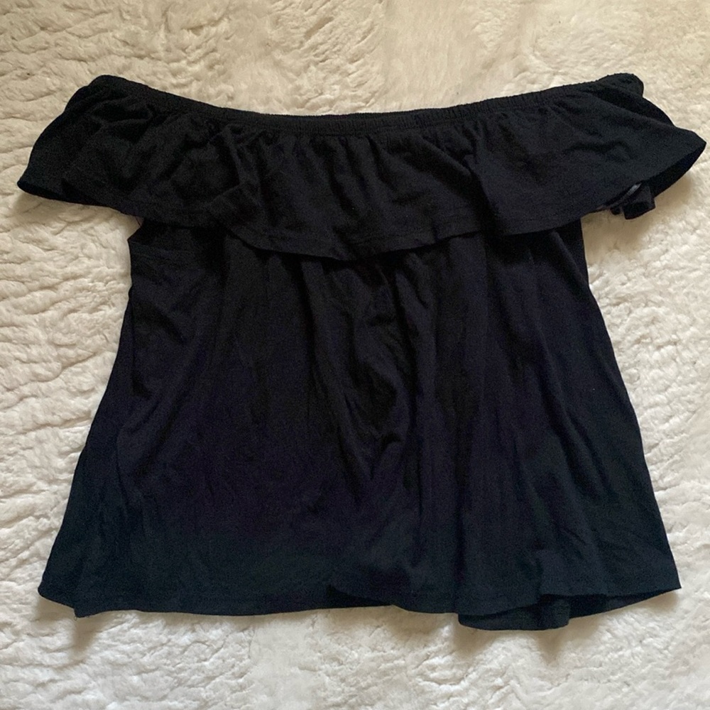 Black Off the Shoulder Top